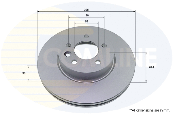 Disque de frein COMLINE ADC5043V