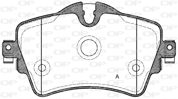 Kit de plaquettes de frein, frein à disque OPEN PARTS BPA1599.08