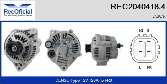 Alternateur RECOFICIAL REC2040418.4