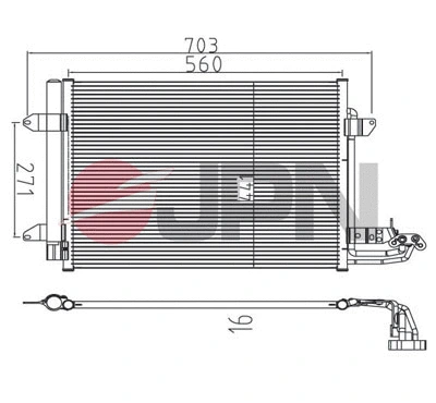 Condenseur, climatisation JPN 60C9139-JPN