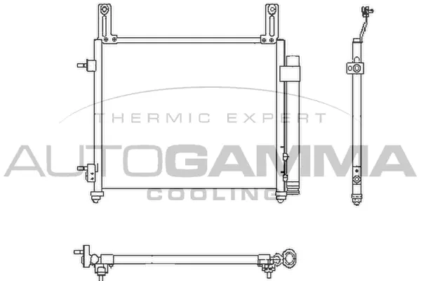 Condenseur, climatisation AUTOGAMMA 105071