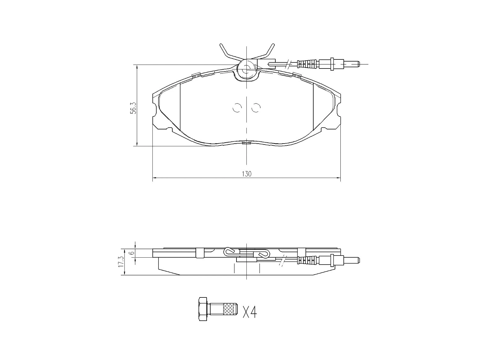 Kit de plaquettes de frein, frein à disque A.Z. Meisterteile AZMT-44-022-1014