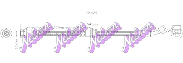 Flexible de frein KAWE H4429