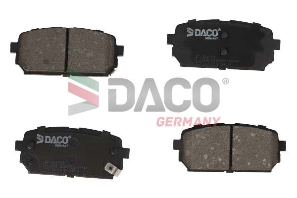 Kit de plaquettes de frein, frein à disque DACO Germany 321723