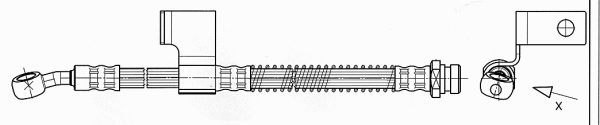 Flexible de frein CEF 512295