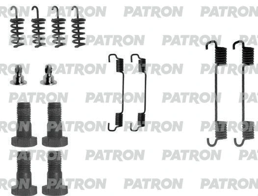 Kit d'accessoires, mâchoires de frein de stationnement PATRON PSRK0108