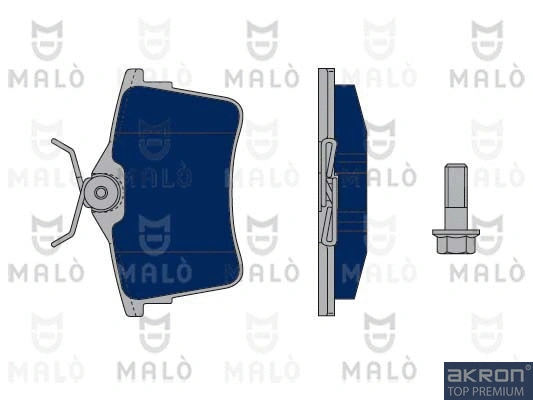 Kit de plaquettes de frein, frein à disque AKRON-MALÒ 1050250