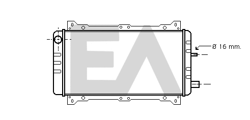 Radiateur, refroidissement du moteur EACLIMA 31R22024