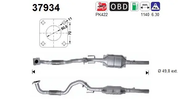 Catalyseur AS 37934