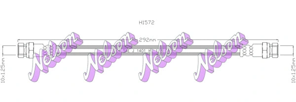 Flexible de frein KAWE H1572