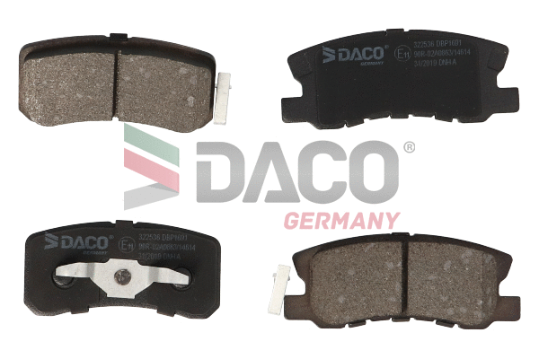 Kit de plaquettes de frein, frein à disque DACO Germany 322536
