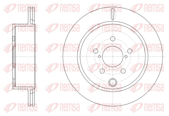 Disque de frein REMSA 62079.10