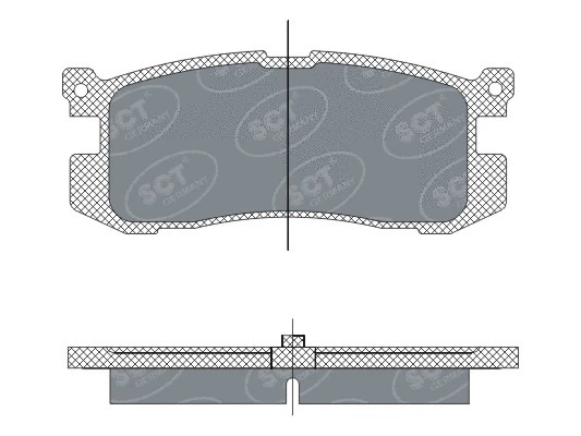 Kit de plaquettes de frein, frein à disque SCT - MANNOL SP 283 PR