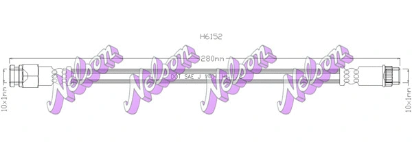 Flexible de frein KAWE H6152