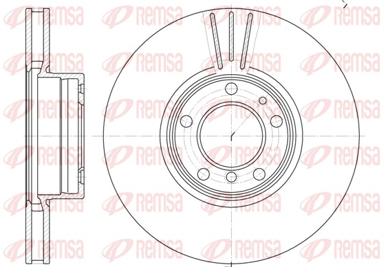 Disque de frein REMSA 6599.10