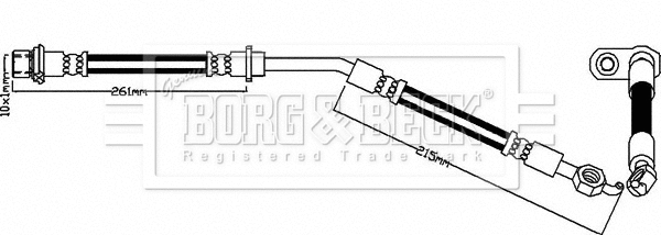 Flexible de frein BORG & BECK BBH8340