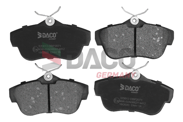 Kit de plaquettes de frein, frein à disque DACO Germany 320613