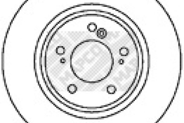 Disque de frein MAPCO 15614