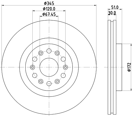 Disque de frein MINTEX MDC83066C