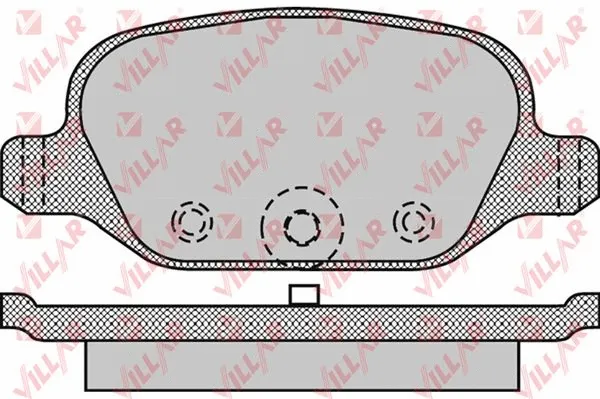 Kit de plaquettes de frein, frein à disque VILLAR 626.1265