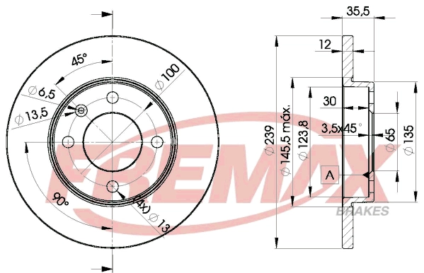 Disque de frein FREMAX BD-3300