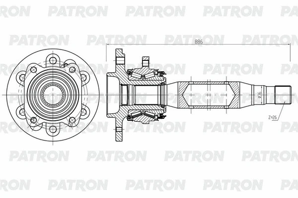 Arbre de transmission PATRON PDS0563