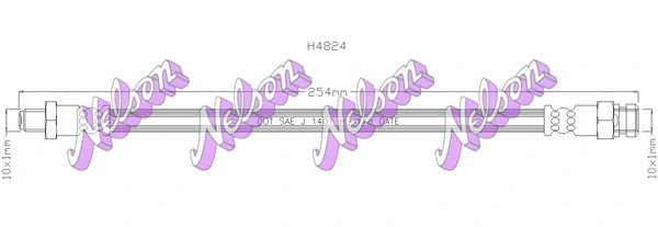 Flexible de frein KAWE H4824