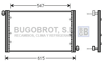 Condenseur, climatisation BUGOBROT 62-FT5402