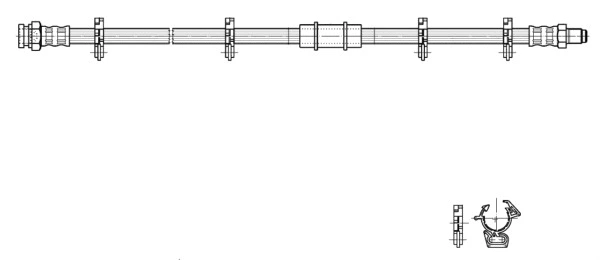 Flexible de frein CEF 517062