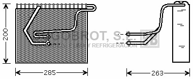 Évaporateur climatisation BUGOBROT 70-RTV100