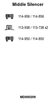Silencieux central FA1 MD000209