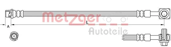 Flexible de frein METZGER 4111625