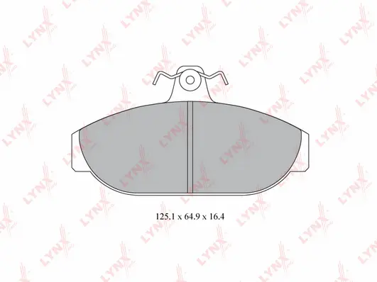 Kit de plaquettes de frein, frein à disque LYNXAUTO BD-7806