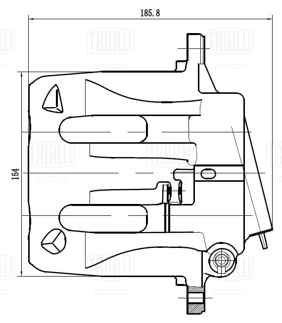 Étrier de frein TRIALLI CF 032005
