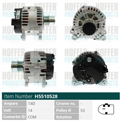 Alternateur HOFFER H5510528