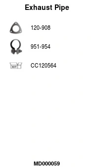 Tuyau d'échappement FA1 MD000059