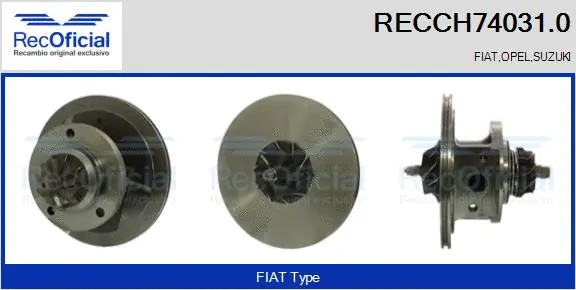 Groupe carter, turbocompresseur RECOFICIAL RECCH74031.0