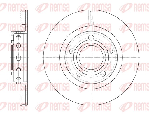 Disque de frein REMSA 6822.10