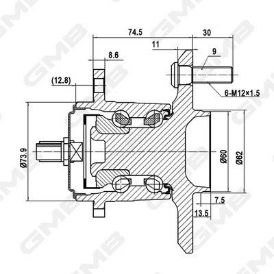 Moyeu de roue GMB GH34970A