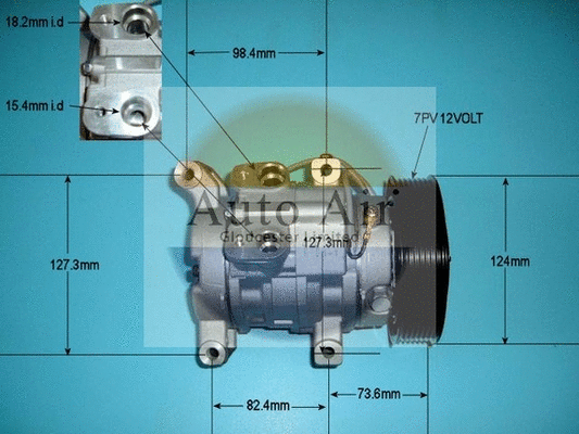 Compresseur, climatisation AUTO AIR GLOUCESTER 14-4444P
