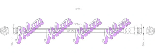 Flexible de frein KAWE H3946