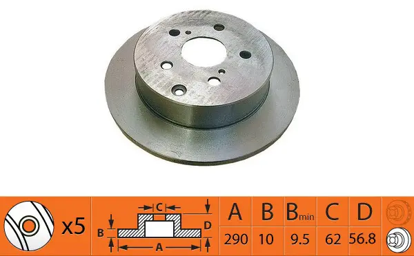 Disque de frein SB BR21199