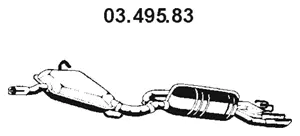 Silencieux arrière EBERSPÄCHER 03.495.83