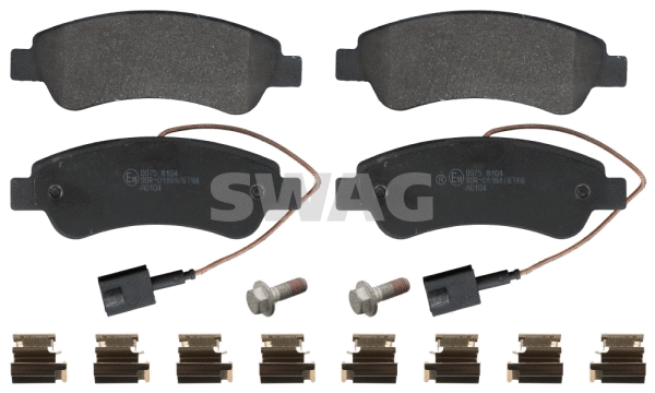 Kit de plaquettes de frein, frein à disque SWAG 64 91 6956