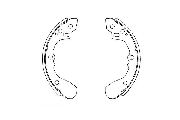 Jeu de mâchoires de frein KAVO PARTS KBS-4407