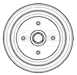 Tambour de frein BORG & BECK BBR7064
