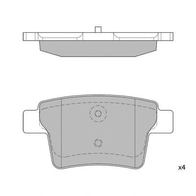 Kit de plaquettes de frein, frein à disque HAGEN GP2095