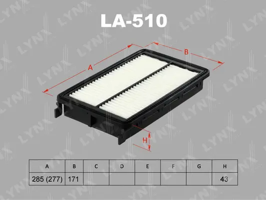 Filtre à air LYNXAUTO LA-510