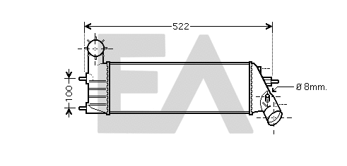 Refroidisseur d'air de suralimentation EACLIMA 36A55011