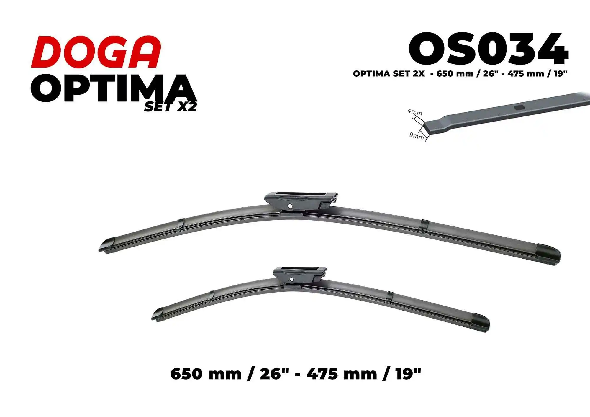 Balai d'essuie-glace DOGA OS034